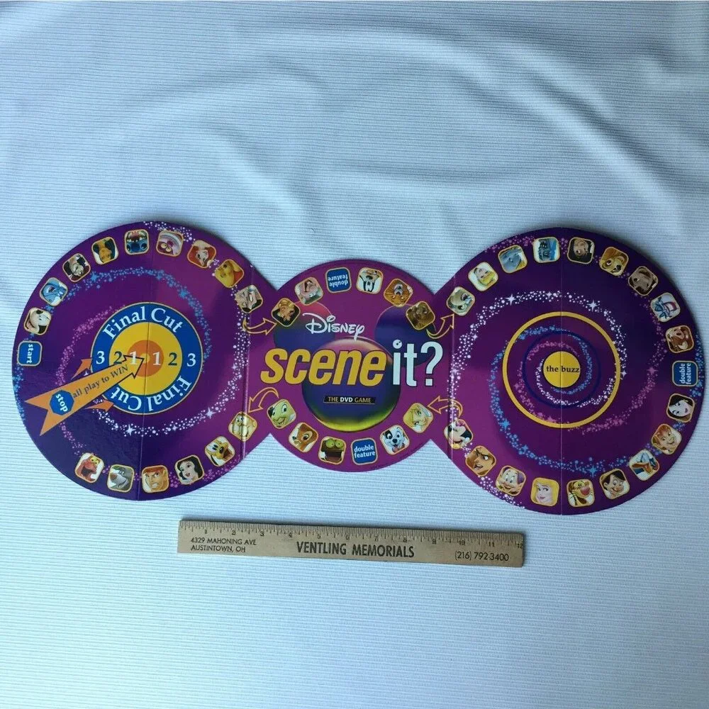 Disney Scene It? DVD Game Replacement Parts Pieces Game Board ONLY 2004